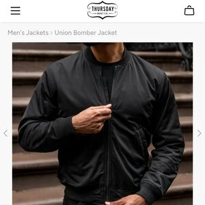 Thursday Black Bomber Jacket